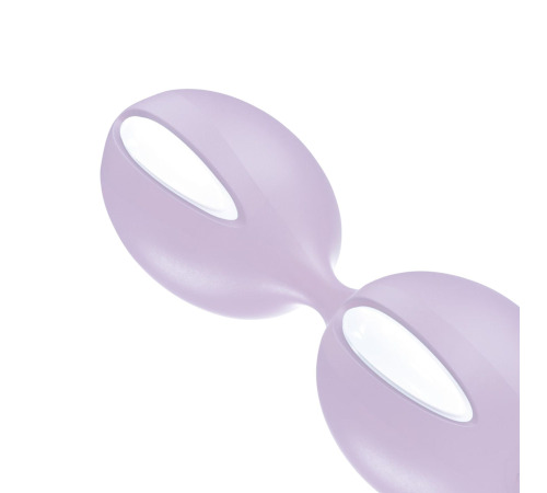 Вагинальные шарики Fun Factory SMARTBALLS DUO, сиренево-белые, 2 шт, диаметр 3,2 и 3,6 см