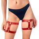Гартеры на ногу из натуральной кожи Art of Sex - Kristina Leg Garters (2 шт), Красный