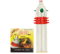 Презервативы с усиками на головке 1 шт оранжевая упаковка