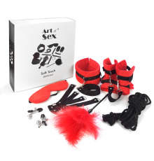 Набор БДСМ Art of Sex - Soft Touch BDSM Set, 9 предметов, Красный