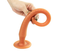 Силіконова анальна пробка довга, тілесна, 30 см