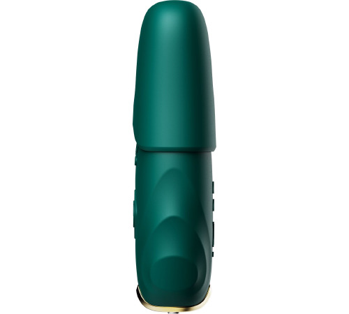 Смарт-вібратор для грудей Zalo - Nave Turquoise Green, пульт ДК, робота через додаток