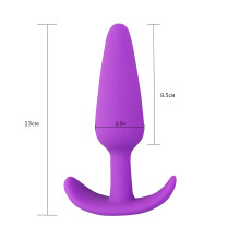 Анальная пробка Velvet Bullet L, бархатный силикон, цвет Фиолетовый