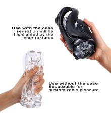 Мастурбатор Dorcel DEEP BLOW BLACK, двойное использование