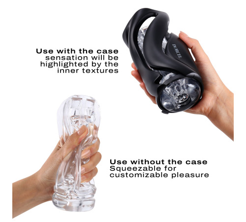 Мастурбатор Dorcel DEEP BLOW BLACK, двойное использование