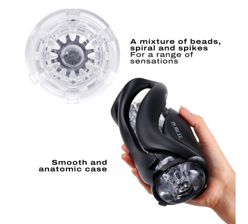 Мастурбатор Dorcel DEEP BLOW BLACK, двойное использование