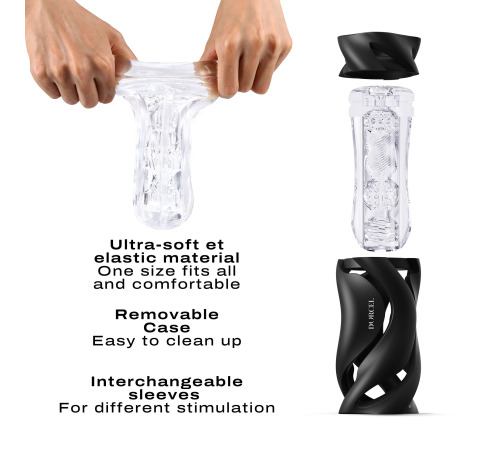 Мастурбатор Dorcel DEEP BLOW BLACK, двойное использование