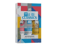 Набір System JO Tri-Me Triple Pack — Classics (3×30 мл) водна, силіконова та смакова змазка