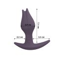 Анальная пробка Fun Factory BOOTIE FEM, фиолетовая, в виде бутона, диаметр 2,9 см, тонкий ограничите
