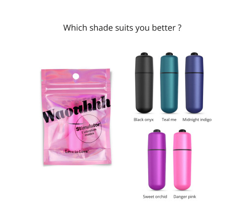 Вибропуля Love To Love WAOUHHH - DANGER PINK, 7 режимов, на батарейках