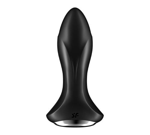 Анальная смарт-вибропробка с жемчужным массажем Satisfyer Rotator Plug 1+ Black