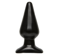 Анальна пробка Doc Johnson Smooth Classic Large - Black, макс. діаметр 5,7 см