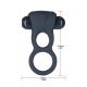 Двойное эрекционное кольцо Lux Active – Triad – Vibrating Dual Cock Ring, с вибропулей и пультом ДУ 