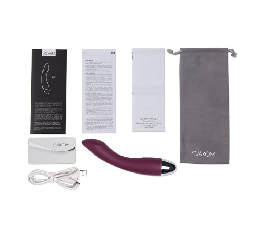 Вібратор для точки G з інтелектуальним режимом Svakom Amy Violet