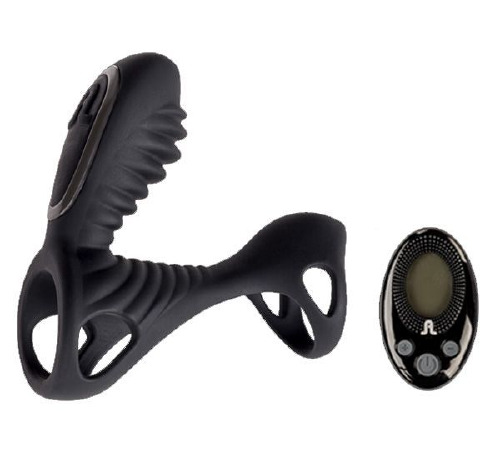 Насадка на член з вібрацією Adrien Lastic Gladiator з пультом LRS розмір F, два мотори