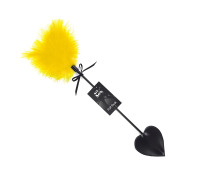 Щекоталка со шлепалкой Пика Art of Sex - Puff Peak, цвет Желтый