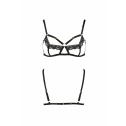 Бюстгальтер-стрепы с кружевом SOLON BRA black L/XL - Passion Exclusive