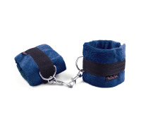 Наручники BDSM NeDlyaSkuki Soft Touch Light, цвет Темно-Синий