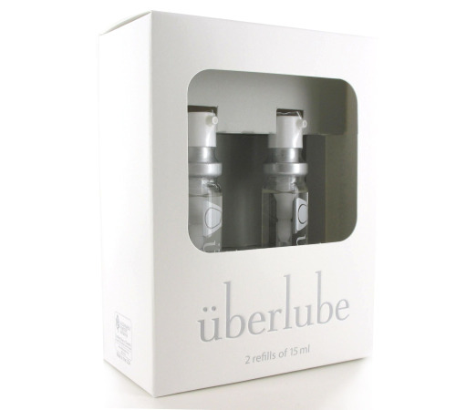 Премиум лубрикант 3-в-1 на силиконовой основе Uberlube Good-to-Go Refills (2 шт по 15 мл)