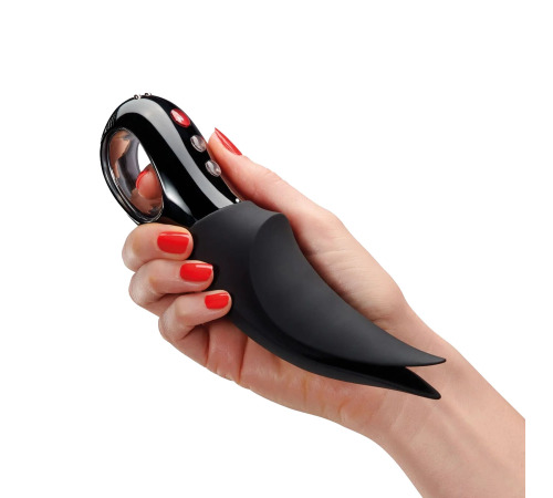 Вібратор для клітора Fun Factory VOLTA black, гнучкий подвійний кінчик