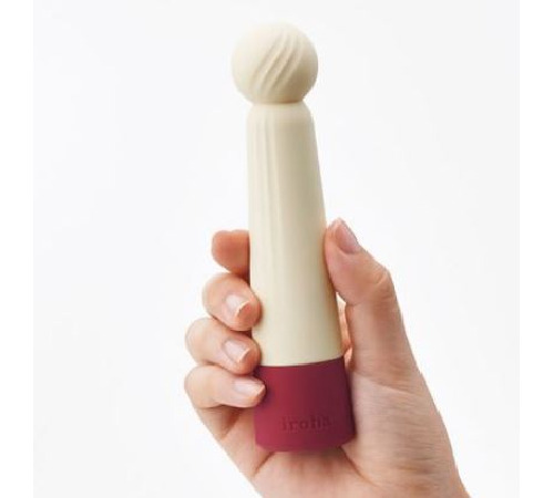 Минивибратор IROHA RIN Akane с экстра мягким кончиком, 4 режима работы, на батарейках