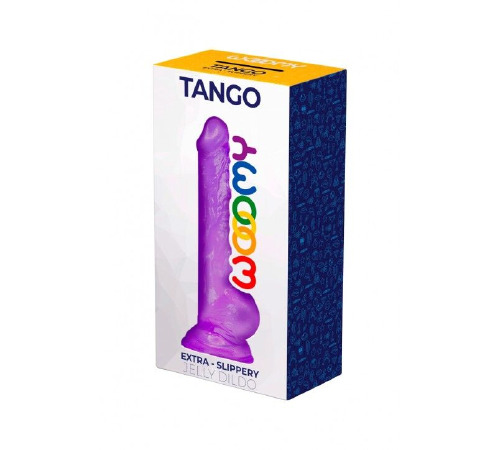 Фаллоимитатор Wooomy Tango, с присоской, длина 18 см, диаметр 3,2 см