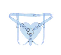 Трусики Серце для страпону Feral Feelings - Hearts Strap-on Belt Trasparent