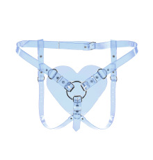 Трусики Сердце для страпона Feral Feelings - Hearts Strap-on Belt Trasparent