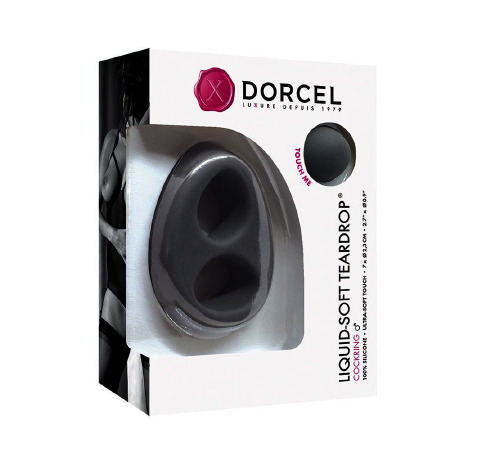 Эрекционное кольцо Dorcel Liquid-Soft Teardrop для члена и мошонки, soft-touch силикон