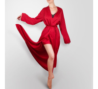 Халат шовковий довгий