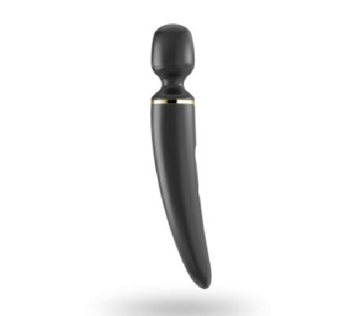 Вибромассажер Satisfyer Wand-er Woman (Black/Gold), водонепроницаемый, мощный, размер XXL