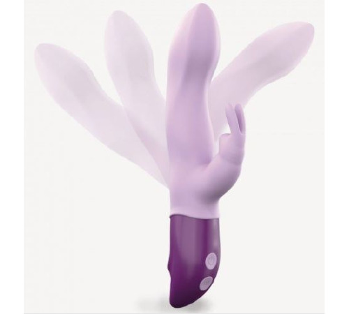 Вібратор-кролик Love To Love Hello Rabbit Violet з гнучким стовбуром і стимуляцією точки G, 2 мотори