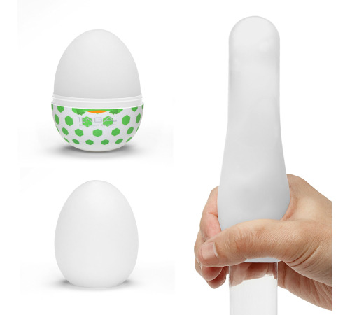 Мастурбатор-яйцо Tenga Egg Stud с шестиугольными выступами