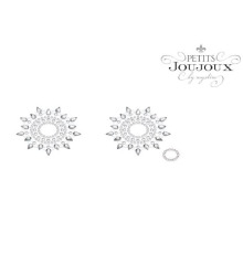 Пэстис из кристаллов Petits Joujoux Gloria set of 2 - Silver, украшение на грудь