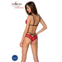 Комплект белья Passion PEONIA SET L/XL red, бра, трусики