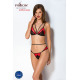 Комплект білизни Passion PEONIA SET L/XL red, бра, трусики
