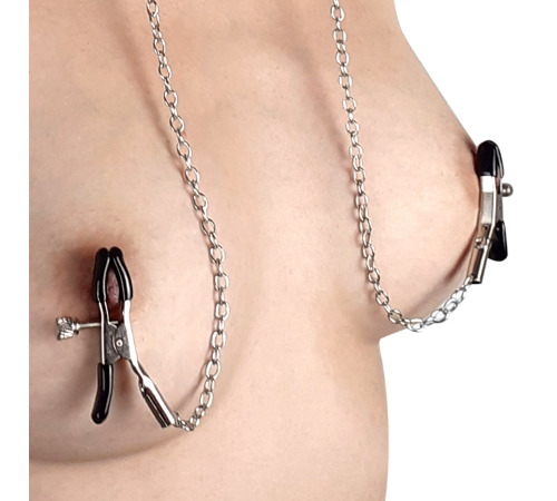 Кляп пластиковий куля з зажимами для сосків з регулюванням