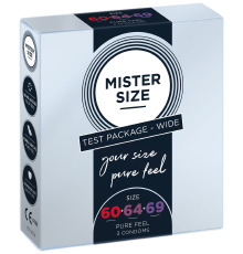 Набор презервативов Mister Size - pure feel - 60–64–69 (3 condoms), 3 размера, толщина 0,05 мм