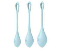 Набір йоні намистин Satisfyer Yoni Power 2 Light Blue, диаметр 2-2,5-3см, вес 22-44-73г