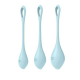 Набір йоні намистин Satisfyer Yoni Power 2 Light Blue, диаметр 2-2,5-3см, вес 22-44-73г