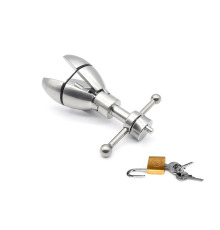 Металлическая анальная пробка с расширением