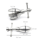 Металлическая анальная пробка с расширением