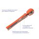 Вібромасажер Fun Factory VIM Vibrating Wand sunrise orange, суперпотужний та легкий, 6 годин роботи