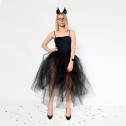 Пышная чёрная юбка из фатина для Хэллоуина – элемент костюма ведьмы, размер XS-M