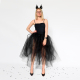 Пышная чёрная юбка из фатина для Хэллоуина – элемент костюма ведьмы, размер XS-M