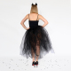 Пышная чёрная юбка из фатина для Хэллоуина – элемент костюма ведьмы, размер XS-M