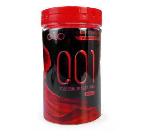 Ультратонки презервативи OLO 001 у банку 10 шт.