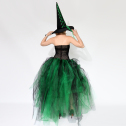 Костюм ведьмы, комплект на Хэллоуин с шляпой, размер L-2XL