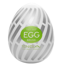Мастурбатор-яйцо Tenga Egg Brush с рельефом в виде крупной щетины