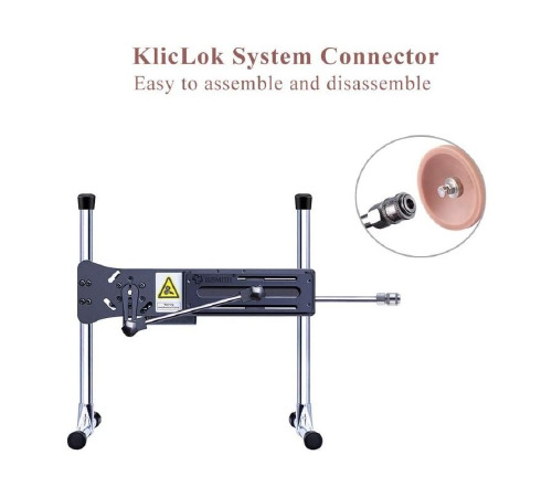 Фалоімітатор 10.2″ з вібрацією для секс-машин Hismith Silicone Dildo with Vibe, KlicLok, пульт ДК